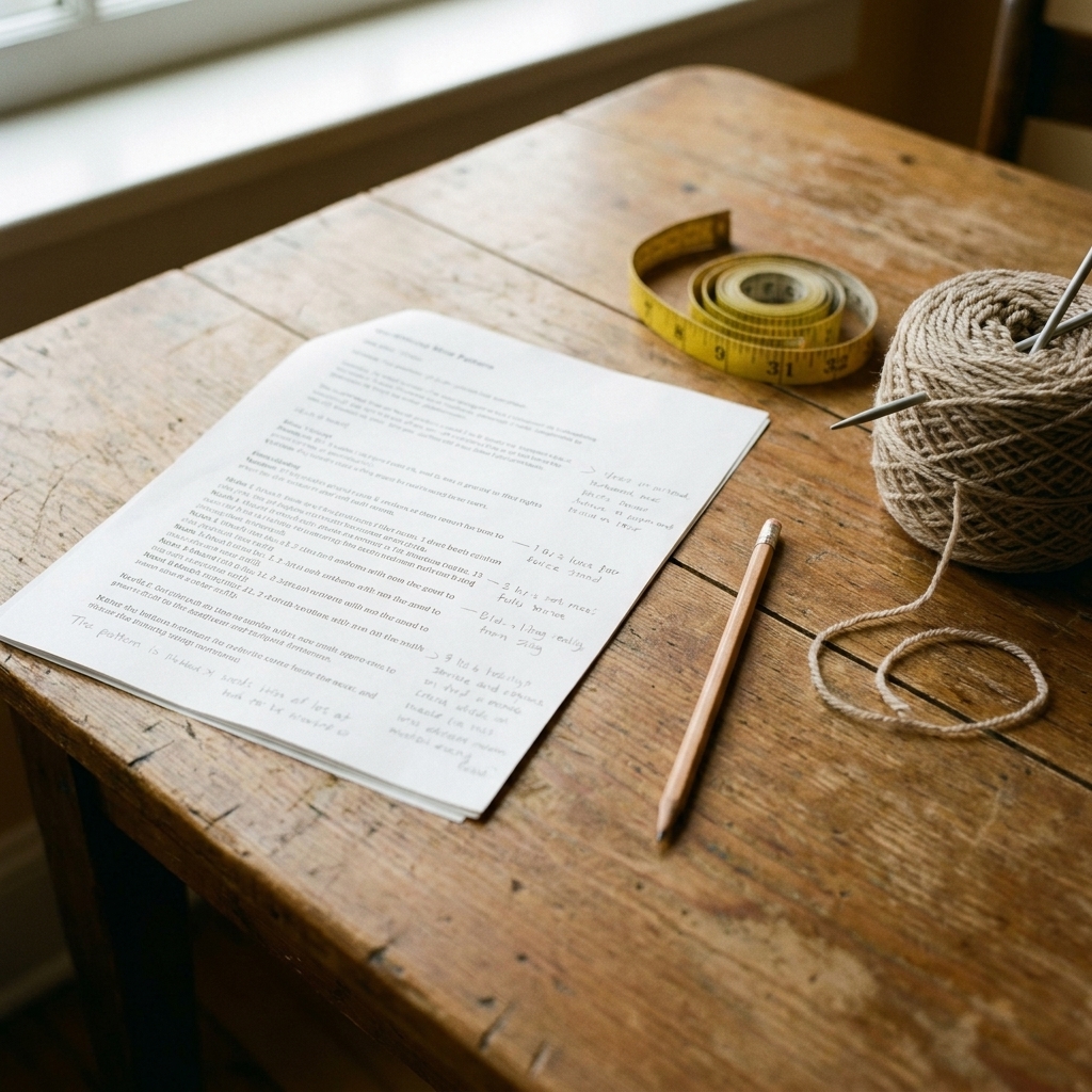 How to Read Your First Knitting and Crochet Patterns