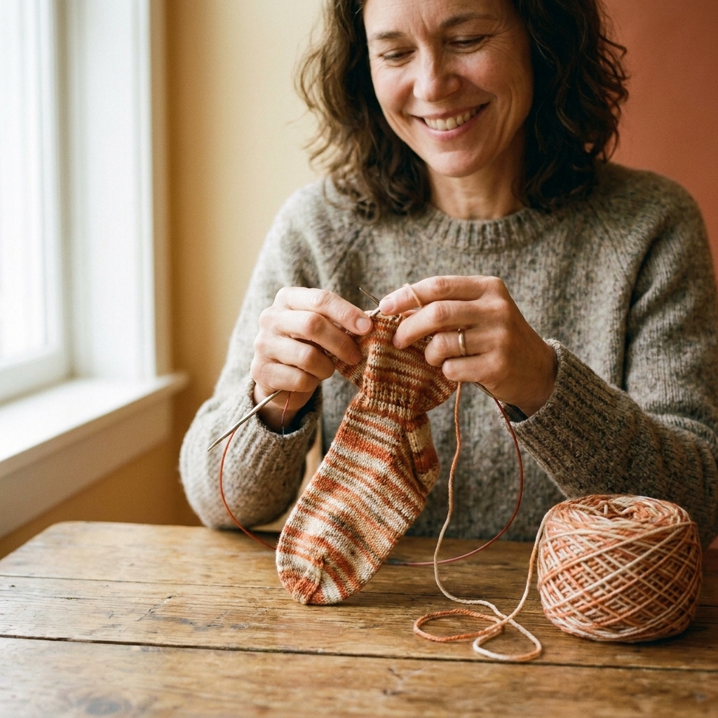 Knit Your First Toe-Up Socks